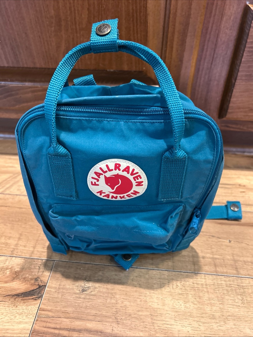 Fjall Raven Mini Kanken Backpack Teal - Picture 2 of 6